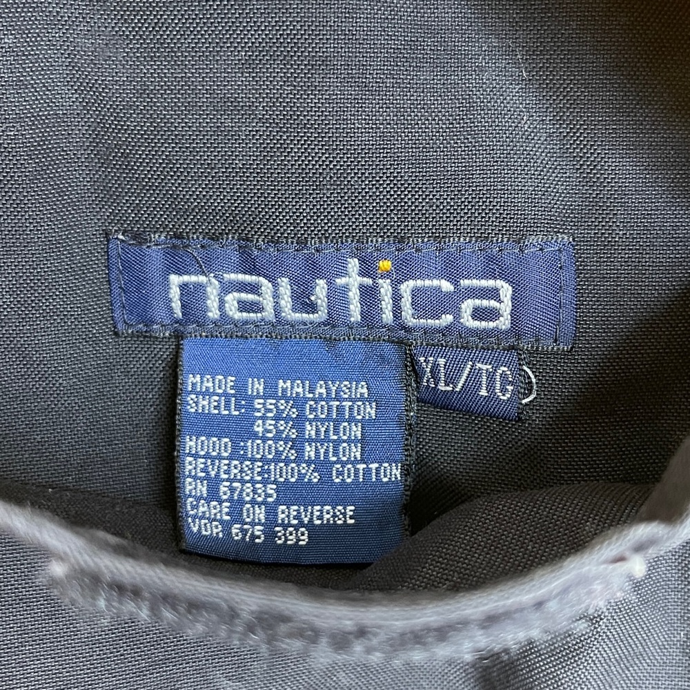 VTG 90's Nautica Embroidered Logo Reversible Sailing Jacket Sz XL - Picture 6 of 6